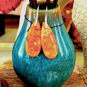 Jasper Earrings HYPOALLERGENIC NWT